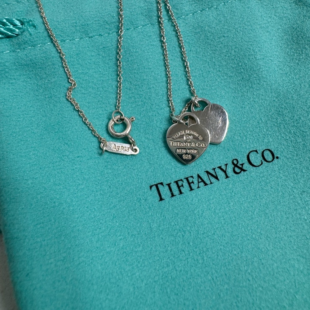 Tiffany & Co Heart Tag Pendant
in Sterling Silver with a Diamond, Mini